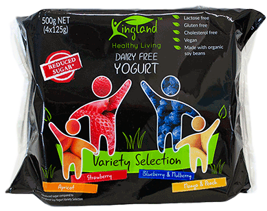 Kingland Dairy Free Variety Pack Soy Yoghurt