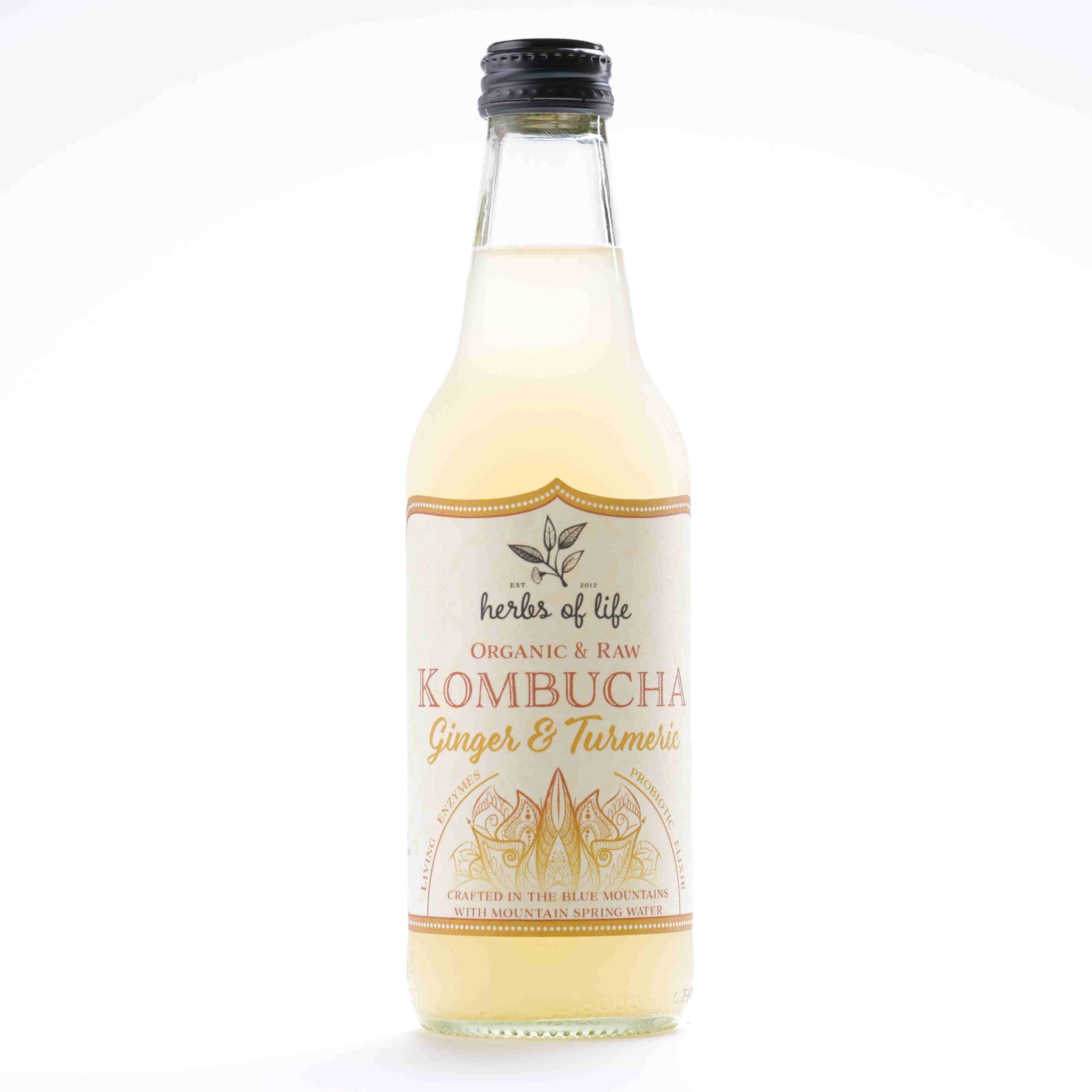 Herbs of Life Turmeric & Ginger Kombucha 330ML